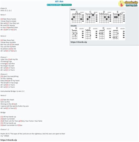 all i am phil wickham chords
